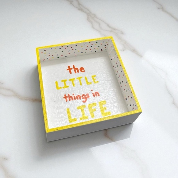 "The Little Things In Life" Handmade Trinket Dish Jewelry Dish - Picture 6 of 8